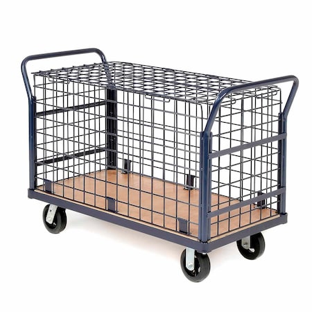 Global Industrial Security Truck, 2400 lb Capacity, 30 in W x 60 in L x 40 in H 184301